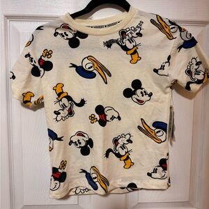 Disney t shirt cream color. Designed exclusively for Macy’s . Size XS
